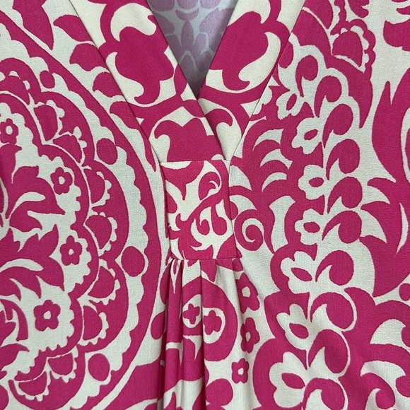 INC International Concepts Pink and Tan Floral Pint Sleeveless Mini Dress Size M - Picture 3 of 10